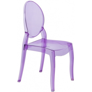 Designová židle Ghost II., transparentní fialová 64937 CULTY