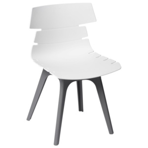Židle Custom, bílá s šedou podnoží 63862 CULTY