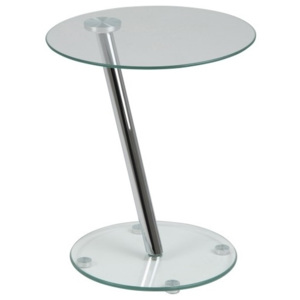 Odkládací stolek Trisha, sklo, transparentní
