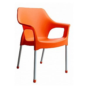 Plastová zahradní židle URBAN AL/PP Oranžová