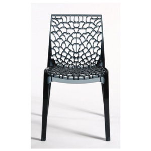 Jídelní židle Coral-B (Transparentní černá)