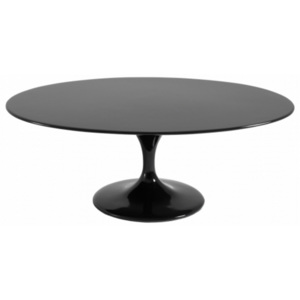 Oválný konferenční stůl Tulip 105x70, černá | -40 % Stulipblack105 CULTY +