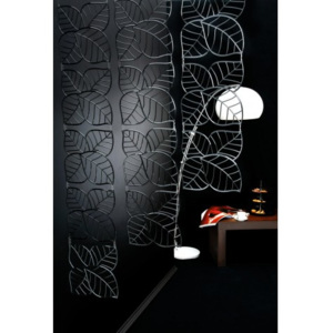 AKCE LEAF závěsné dekorace, dělící stěna KOZIOL (Barva antracitová- transp. černá)