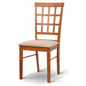 Židle, třešeň/látka světle hnědá, GRID