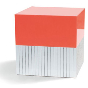 Šperkovnice dřevěná Stripes & Orange, 15 cm, více barev