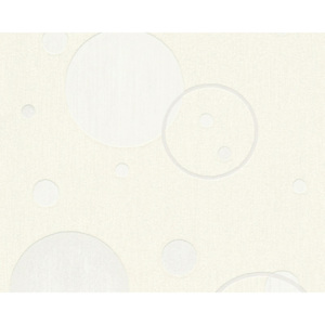 A.S. Création 32702-1 tapety na zeď Del Sol | 0,53 x 10,05 m | žlutá, bílá, metalická vliesová tapeta na stěnu 327021