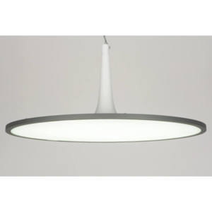Závěsné designové šedé LED svítidlo Riolla Grey Big (Nordtech)