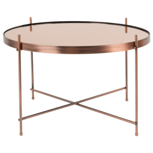 VÝPRODEJ Konferenční, odkládací stolek Cupid Copper Large Zuiver (Barva- měděná-lesk)
