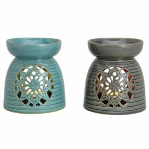 Kolouch Import Aroma lampa keramika 18x16cm Barva: modrá