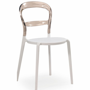 Jídelní židle K100 bílo-šedá