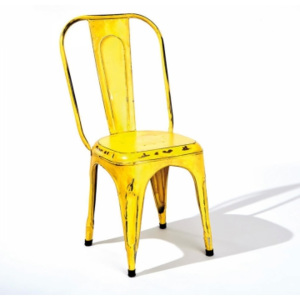 Idea Jídelní židle Aix retro žlutá