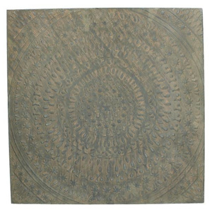 KERSTEN - Nástěnná dekorace, plech., hnědá, 58x2.5x58cm - (WER-2786)