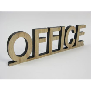 Dřevěná cedule Office 47x2x13cm