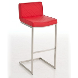 Barová židle s nerezovou podnoží Madison, bílá