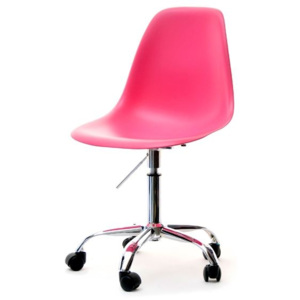 MP Designová kancelářská židle v růžové barvě - NATALIA