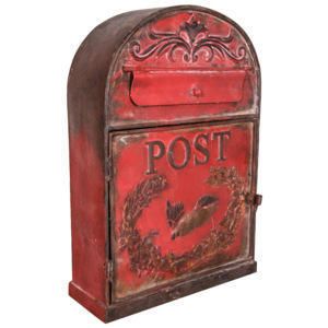 Červená poštovní schránka Antic Line Bordeaux