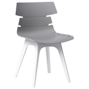 Židle Custom, šedá s bílou podnoží 63922 CULTY