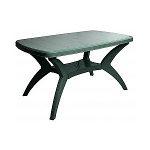 Velký zahradní plastový stůl MODELLO PP 73x75x140 Tmavě zelená