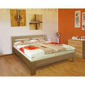 Masivní manželská postel EMILY 160x200 cm vč. roštu a ÚP