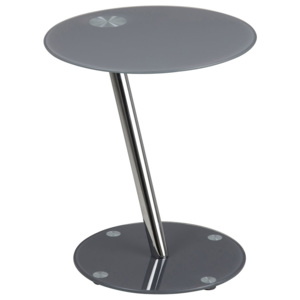 Konferenční / noční stolek Trisha, 38 cm, šedá, šedá