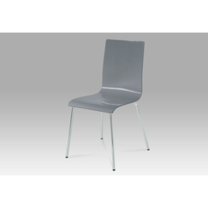 Jídelní židle v kombinaci chrom a vysoký šedý lesk C-520 GREY