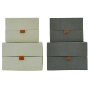 Úložný box Dark grey/Beige Béžový - menší