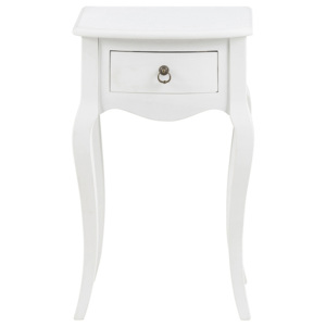 Noční stolek se zásuvkou Carella, 63 cm, bílá