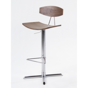 Otočná barová židle v elegantní bílé barvě DO011