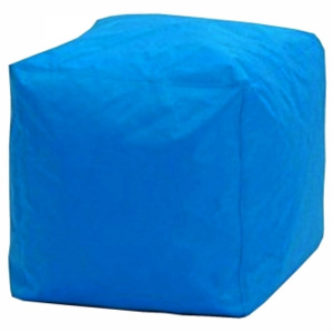 Idea sedací vak taburet ve tvaru kostky Cubel modrá