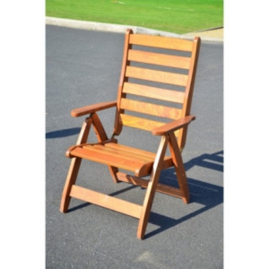 Bibl zahradní židle křeslo RUSTIKA dřevěná polohovací