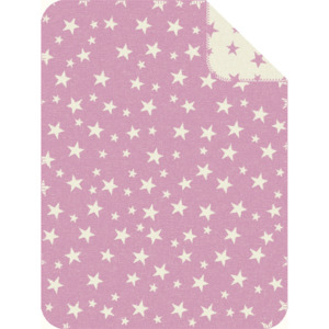 S.Oliver Dětská deka Hvězdičky, 75x100 cm - růžová