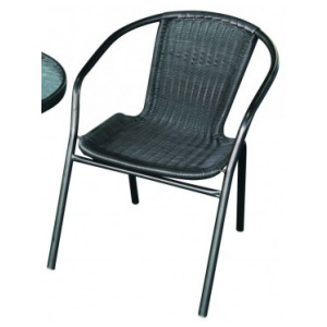 Bibl zahradní kovové křeslo židle ASC-001 černé
