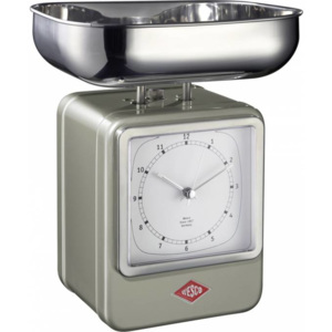 Kuchyňské váhy s hodinami Wesco (barva-stříbrná)