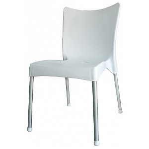 Zahradní plastová židle VITA AL/PP Bílá