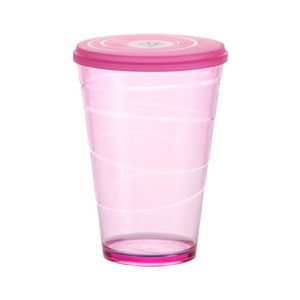 TESCOMA pohár s víčkem myDRINK 400 ml, růžová