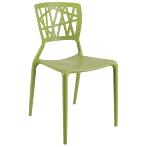 Designová židle Landi, zelená 24750 CULTY