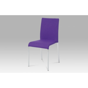 Autronic jídelní židle WE-5010 PUR2 chromová / fialová