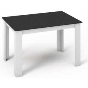 CASARREDO Jídelní stůl KONGO 120x80 bílá/černá