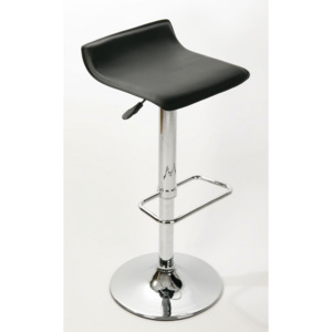 Elegantní barová židle čalouněná bílou ekokůží set 2 ks DO004
