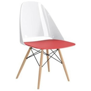 Židle Aero, bílá/červená 42097 CULTY