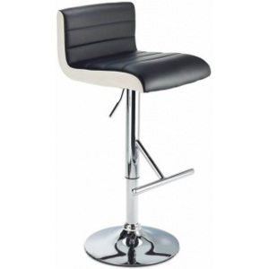 Barová židle CL-8005 BK černá s bílým lemem