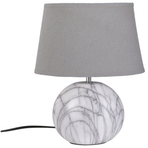 Stolní lampa keramická Ela, 41 cm, šedá