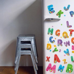 Dětská samolepka Barevná abeceda
