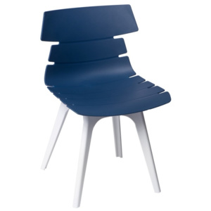 Židle Custom, modrá s bílou podnoží 63887 CULTY