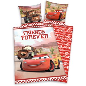 Herding Dětské oboustranné povlečení Cars Friends Forever, 140x200 cm/70x90 cm