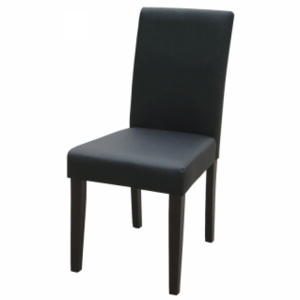 Idea Jídelní židle PRIMA černá/hnědé nohy