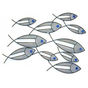 Hejno modrookých rybiček