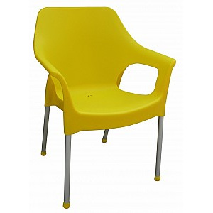 Plastová zahradní židle URBAN AL/PP Žlutá