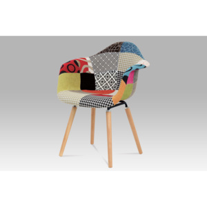 Jídelní židle patchwork / natural CT-723 PW2