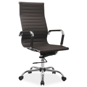 Smartshop Kancelářská židle Q-040 hnědá ekokůže